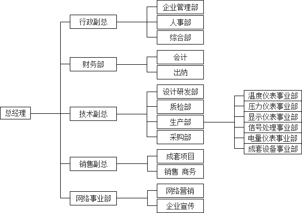 仪器仪表公司组织机构